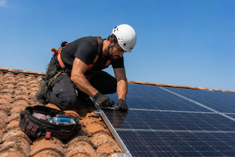 Maintenance et monitoring de panneaux solaires à la Chapelle-Launay